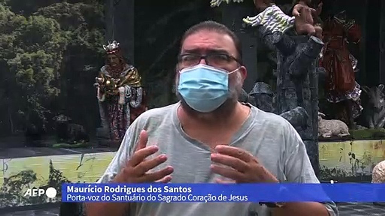 Menino Jesus negro em uma Amazônia devastada