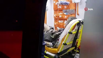 Isınmak için yaktığı soba yangın çıkardı: 1 yaralı