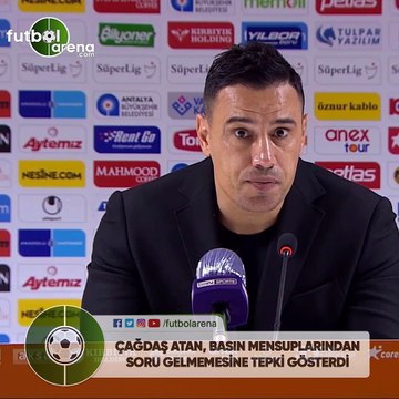 Çağdaş Atan, basın mensuplarından soru gelmemesine tepki gösterdi