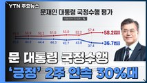 문 대통령 국정수행 긍정평가 2주 연속 30%대 / YTN