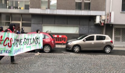 Manifestation à Liège contre les mesures Coronavirus