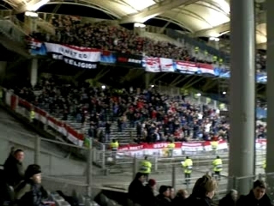 Entrée des joueurs échauffement