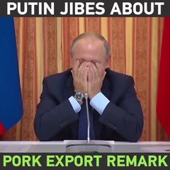 Vladimir Poutine mort de rire après que l'un de ses ministres suggère d'exporter du porc dans des pays musulmans