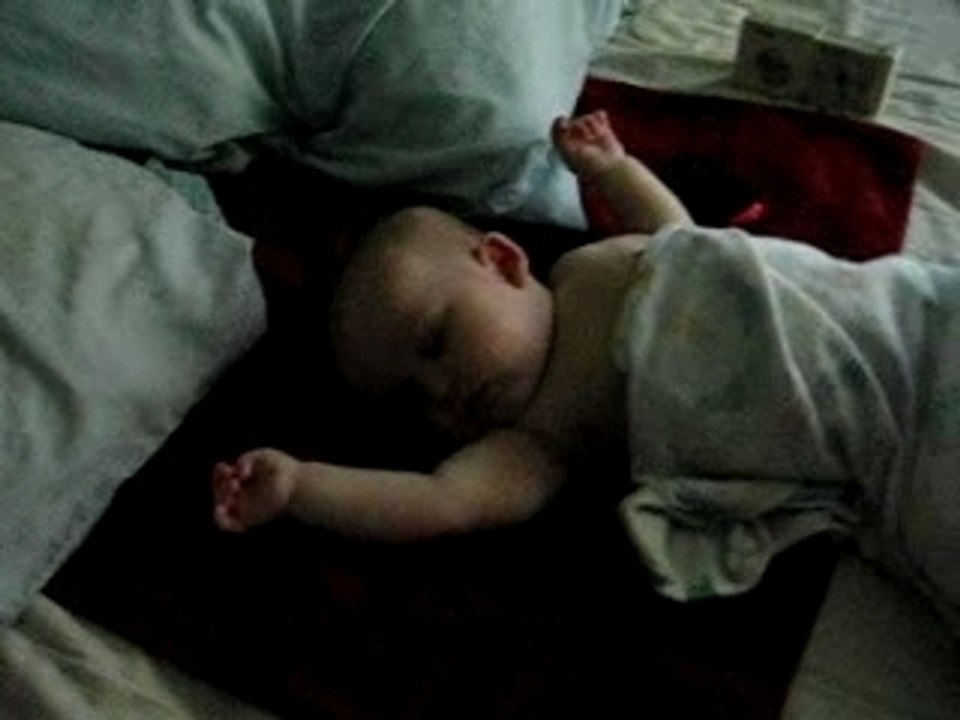 Five months: Sleeping unswaddled