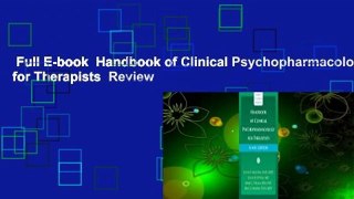 Full E-book  Handbook of Clinical Psychopharmacology for Therapists  Review