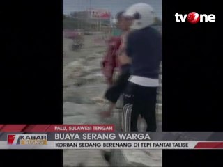 Berenang di Tepi Pantai, Warga Palu Diserang Buaya