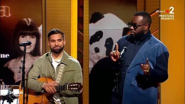 Séquence insolite - Quand Gims chante du Chantal Goya hier soir dans 20h30, le dimanche sur France 2 : Ce matin, un lapin, a tué un chasseur...
