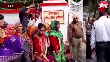 इस वजह से एसएसपी आवास के बाहर पीड़ितों ने किया प्रदर्शन