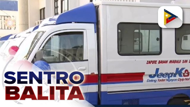 15 modernized public utility jeepneys, itinurn-over sa mga dating tricycle drivers sa Bacoor, Cavite