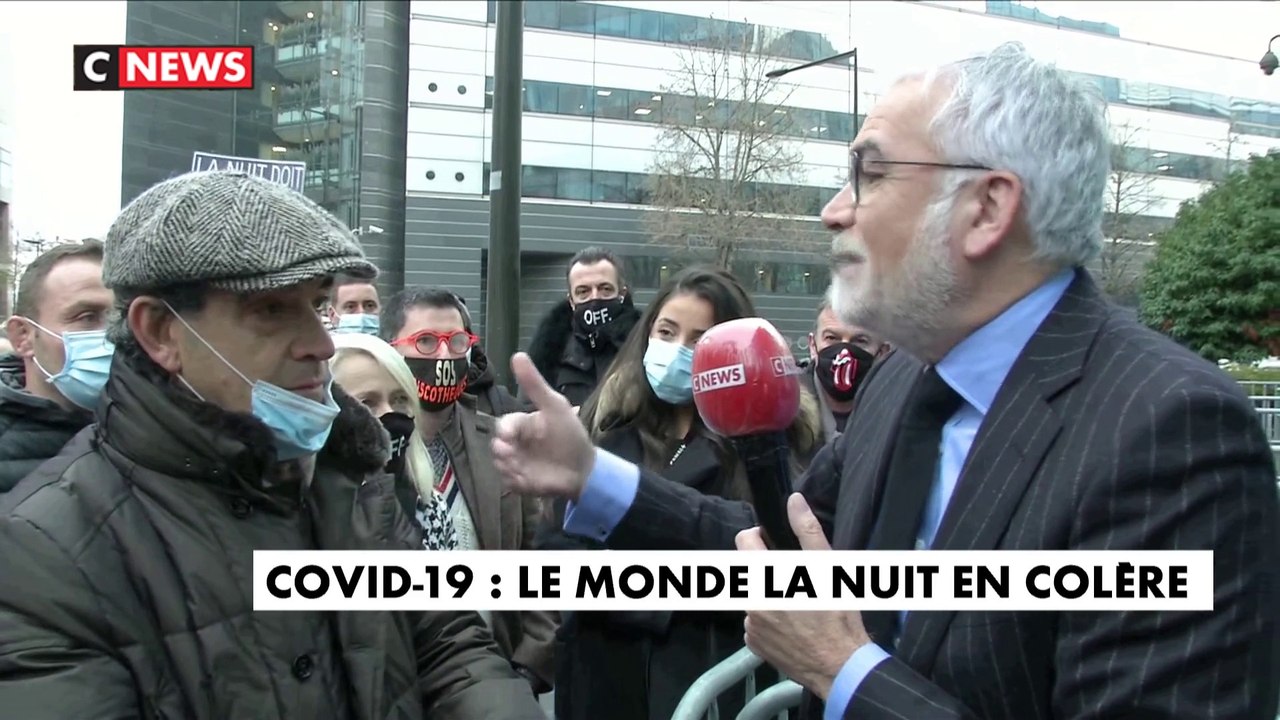 Pascal Praud quitte le plateau pour rencontrer des patrons de discothèques devant CNEWS