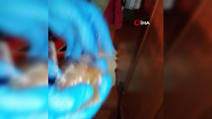 Yatağın yorganın içine uyuşturucu gizlemişler