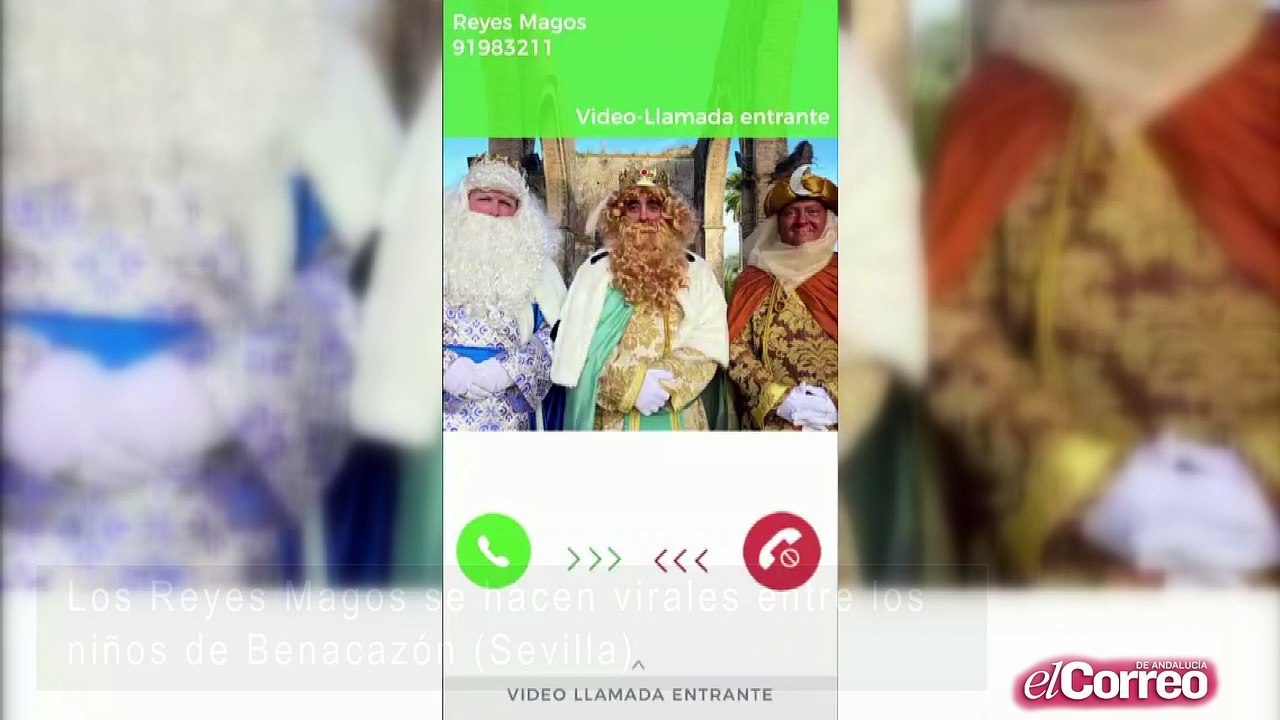 Los Reyes Magos se hacen virales entre los niños de Benacazón