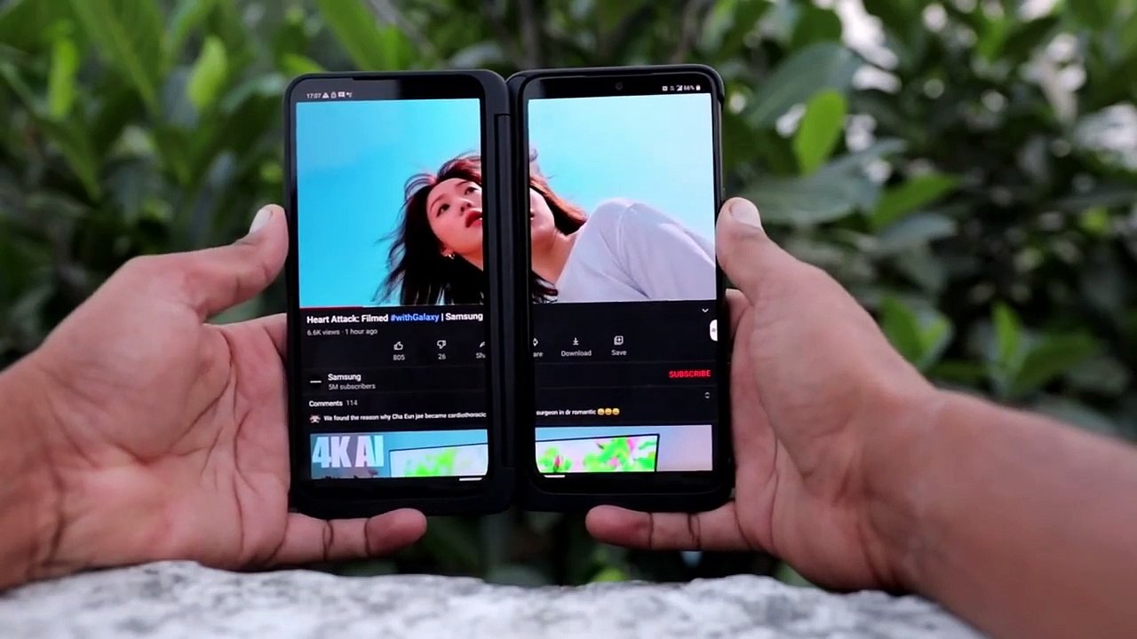 Here is LG G8X Dual Display ...........!!-720p