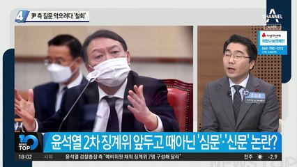 尹 측 심문 제한하려다 ‘철회’