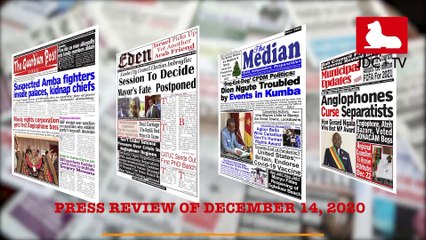 CAMEROONIAN PRESS REVIEW OF DECEMBER 14, 2020