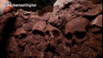 Hallan en el centro de la Ciudad de México una torre azteca con 119 cráneos humanos