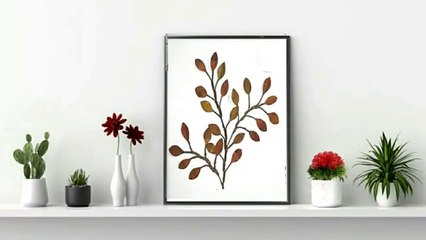 DIY wall decor لوحة | جدارية.ديكور لتزيين الحائط اصنعيه بنفسك بطريقة سهلة