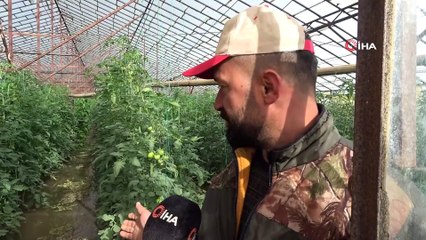 Sular altında kalan tarım arazilerinin başından ayrılmadılar