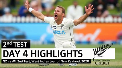 New Zealand Vs West Indies 2nd Test Day 4 2020 Highlights