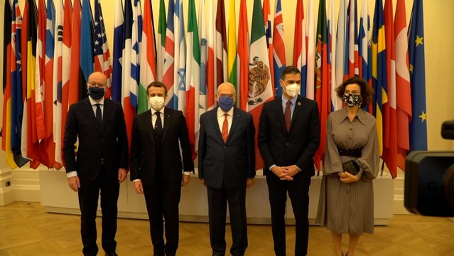 Sánchez durante los actos de conmemoración del 60 aniversario de la OCDE