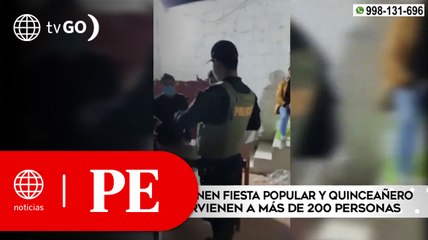 Intervienen fiesta popular y quinceañero con alrededor de 200 personas en Chiclayo | Primera Edición
