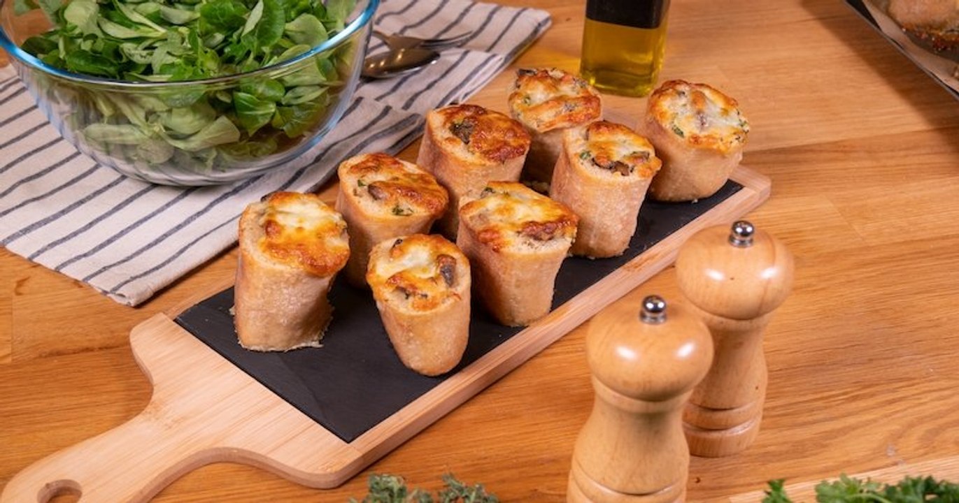 Les bouchées express aux champignons, facile et super bon !