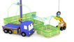 Tiny Trucks - the Magic Hat - Kids Animation with Street Vehicles Bulldozer, Excavator & Crane