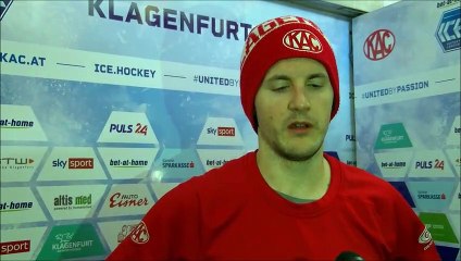Manuel Ganahl nach dem Spiel in Klagenfurt