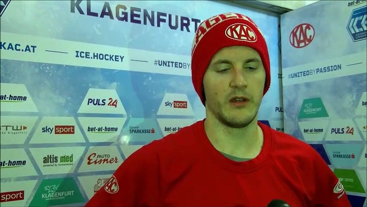 Manuel Ganahl nach dem Spiel in Klagenfurt