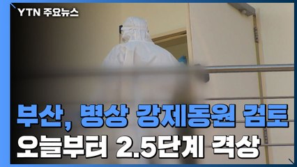 부산, 감염 폭증에 2.5단계 격상..."병상 확보 강제수단 검토" / YTN
