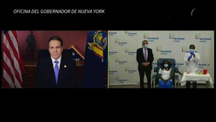 Trabajadora de la salud de Nueva York primera vacunada contra covid-19 en EEUU
