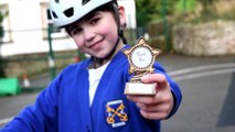 Pupil raises money for school after cycling 12 miles a day for 12 days