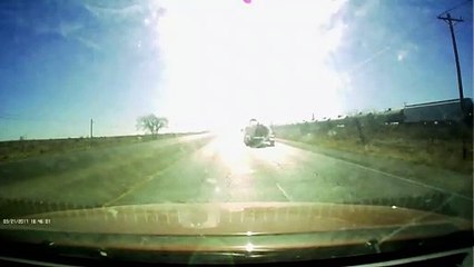 Shattered Glass During Highway Pass