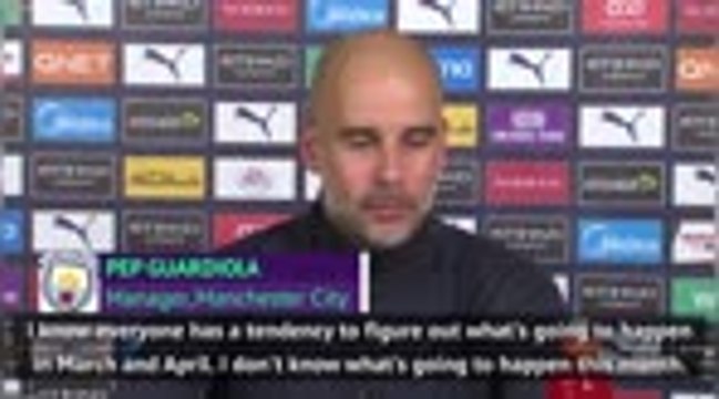 FOOTBALL: Premier League: Guardiola not getting dragged into predictions