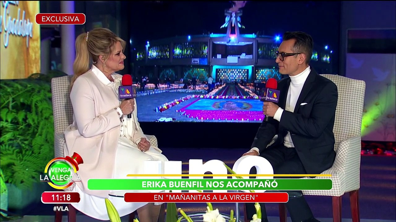 Erika Buenfil nos platica EN EXCLUSIVA sobre su amor a la Virgen de Guadalupe. | Venga La Alegría