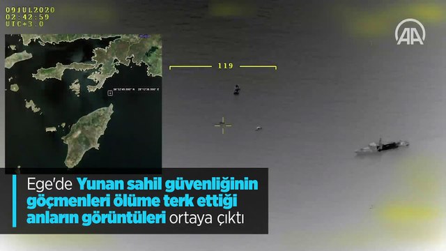 Ege'de Yunan sahil güvenliğinin göçmenleri ölüme terk ettiği anların görüntüleri ortaya çıktı