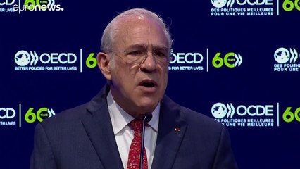 Más "ciencia" y "cooperación", pide Macron en el 60 cumpleaños de la OCDE