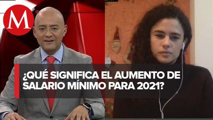 Entrevista, Luisa María Alcalde, secretaria del Trabajo. Defiende aumento de 15% al salario mínimo