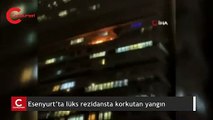 Esenyurt’ta lüks rezidansta korkutan yangın