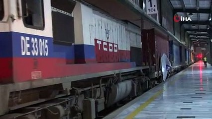İstanbul'dan Çin'e giden ikinci ihracat treni Ankara Garı'nda