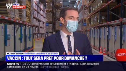 Olivier Véran à propos de la vaccination: "Nous commencerons dès le 27 décembre" si le vaccin est validé par "la Haute Autorité de Santé" (BFMTV)