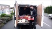 Footballer Harry Maguire hands out food parcels in Mosborough.
