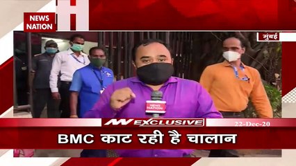 BMC fines those without no mask on roads in Mumbai