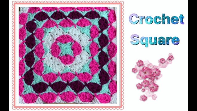 How to crochet square easy to adjust the size perfect for pillows, blankets...