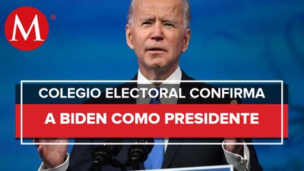 Biden ofrece discurso tras confirmación de victoria por el Colegio Electoral de EU