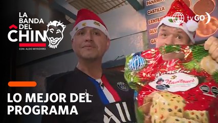 La Banda del Chino:  Los cómicos 'Cotito' y 'Nabito' presentaron su marca de panetones
