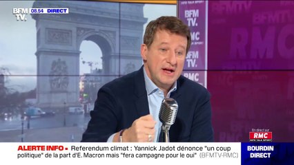 Yannick Jadot estime "qu'on ne sera pas sorti de la crise sociale, économique et démocratique" en 2022