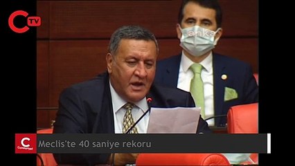 CHP'li vekilden rapçileri kıskandıracak performans... Meclis'te 40 saniye rekoru