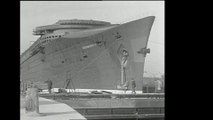 New liner Normandie comes out of dry dock (SS Normandie)