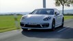 The new Porsche Panamera Turbo S E-Hybrid in Carrara White Driving Video
